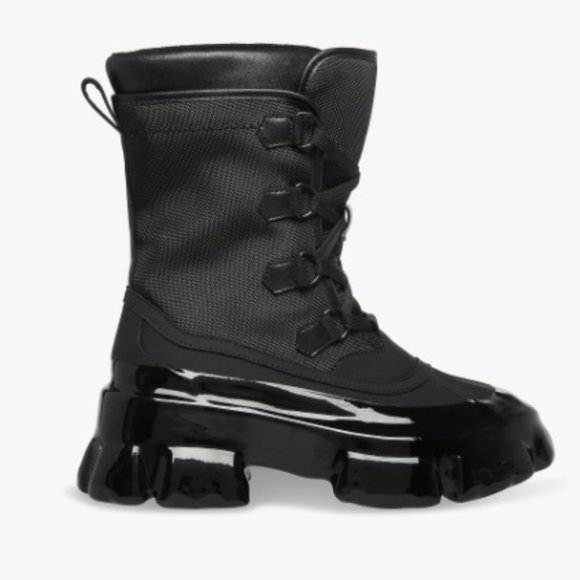 $89 NWT (9.5) Steve Madden Jacquard Black Boot - Picture 3 of 9